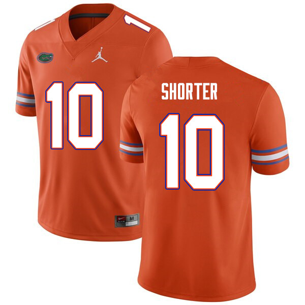 Men #10 Justin Shorter Florida Gators College Football Jerseys Sale-Orange